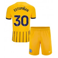 Echipament fotbal Brighton Pervis Estupinan #30 Tricou Deplasare 2024-25 pentru copii maneca scurta (+ Pantaloni scurti)